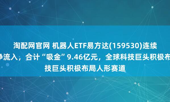 淘配网官网 机器人ETF易方达(159530)连续5日获资金净流入,合计“吸金”9.46亿元,全球科技巨头积极布局人形赛道